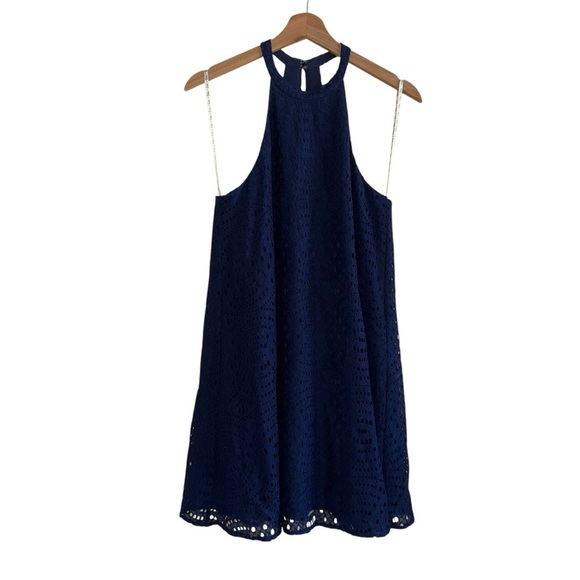Lilly Pulitzer Quinn Dress Knotty Lace True Navy Women’s size S - Picture 3 of 9